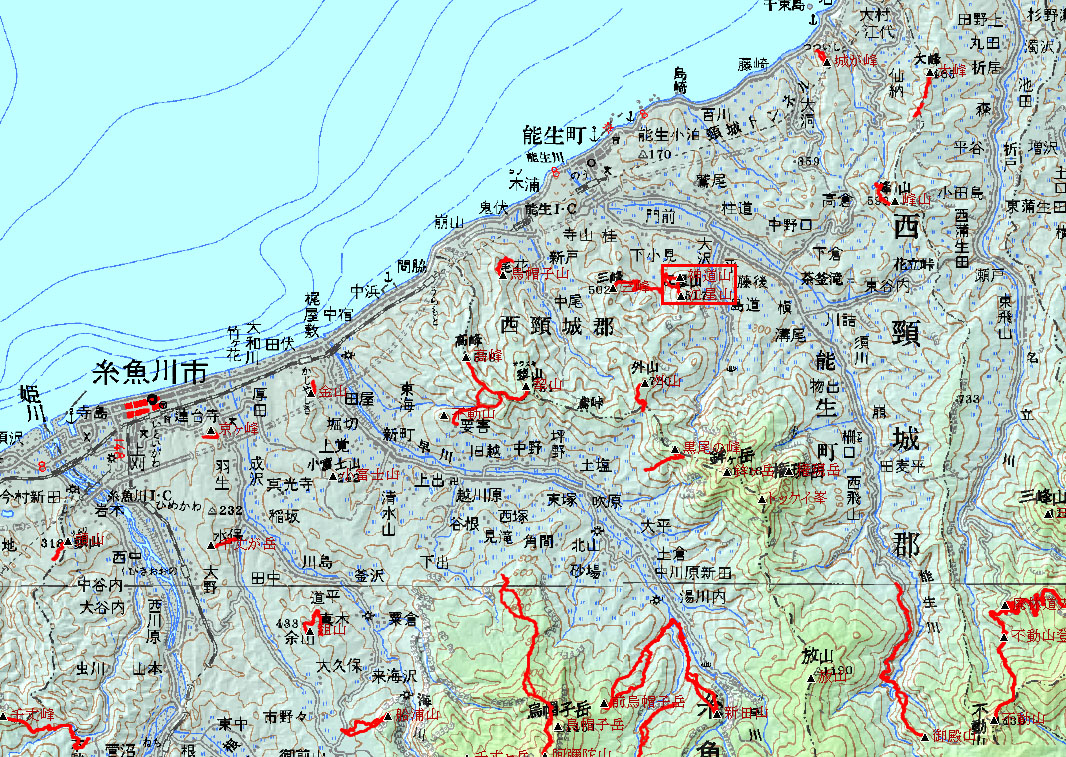 523505 生駒山（いこまやま Ikomayama）, 地形図 Map by Pacific